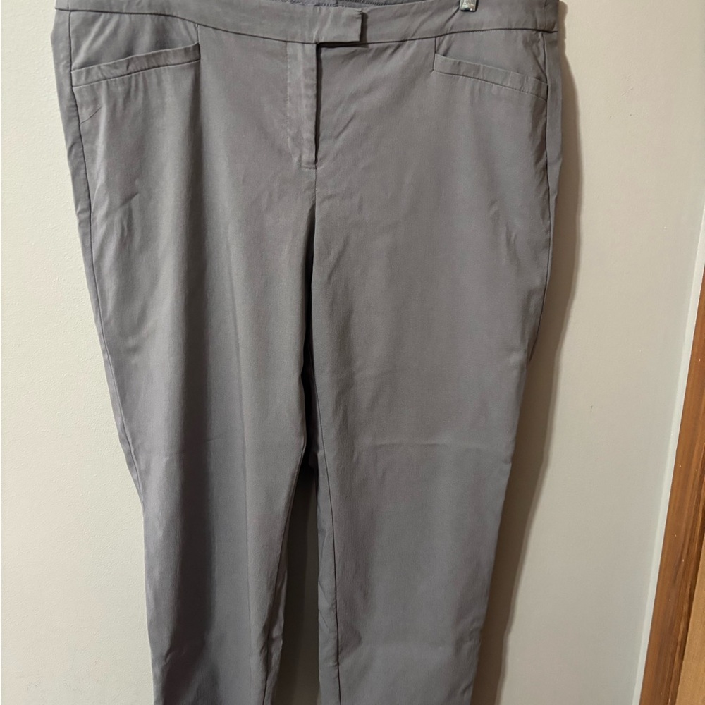 Lane Bryant Light Gray Ankle pants